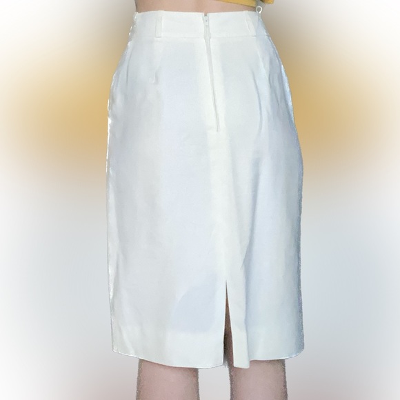 High Waist Mid Length Pencil Skirt - Picture 6 of 6